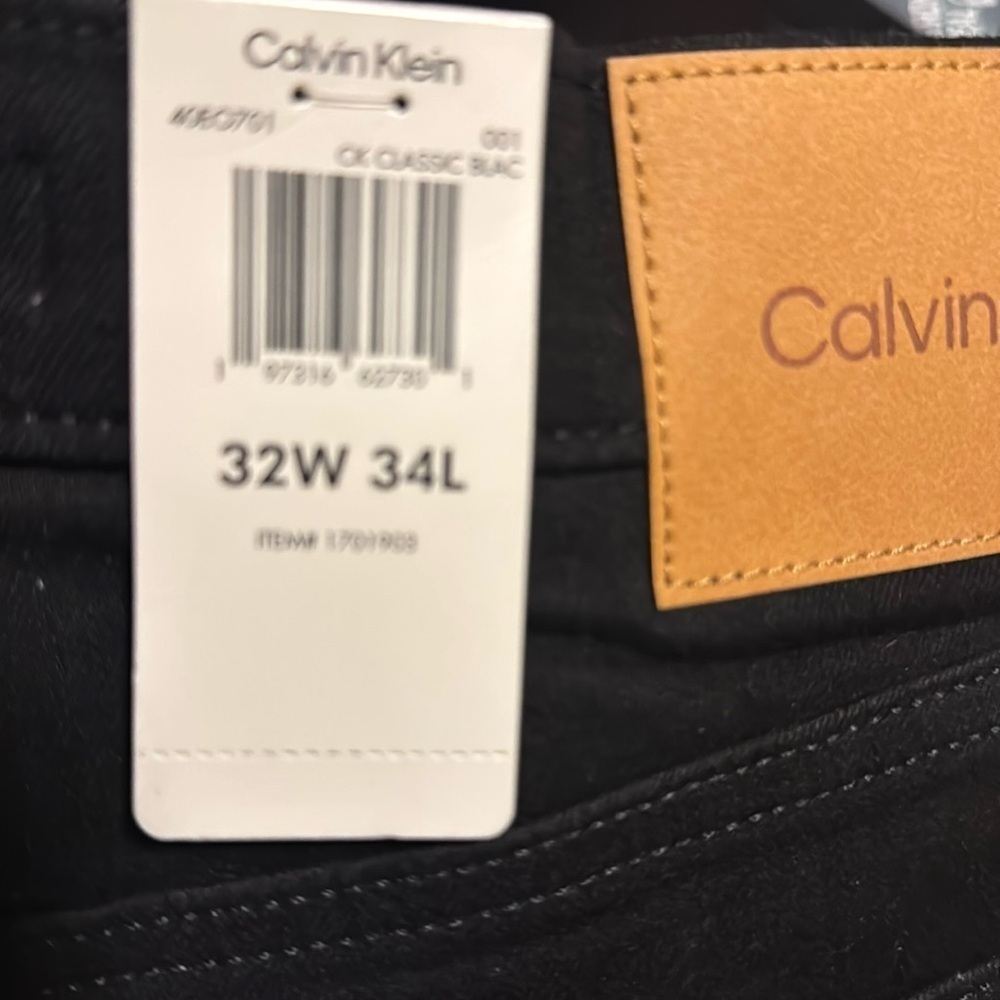Calvin Klein Men's Slim Straight Jean Black 32 x 34 - Picture 6 of 6